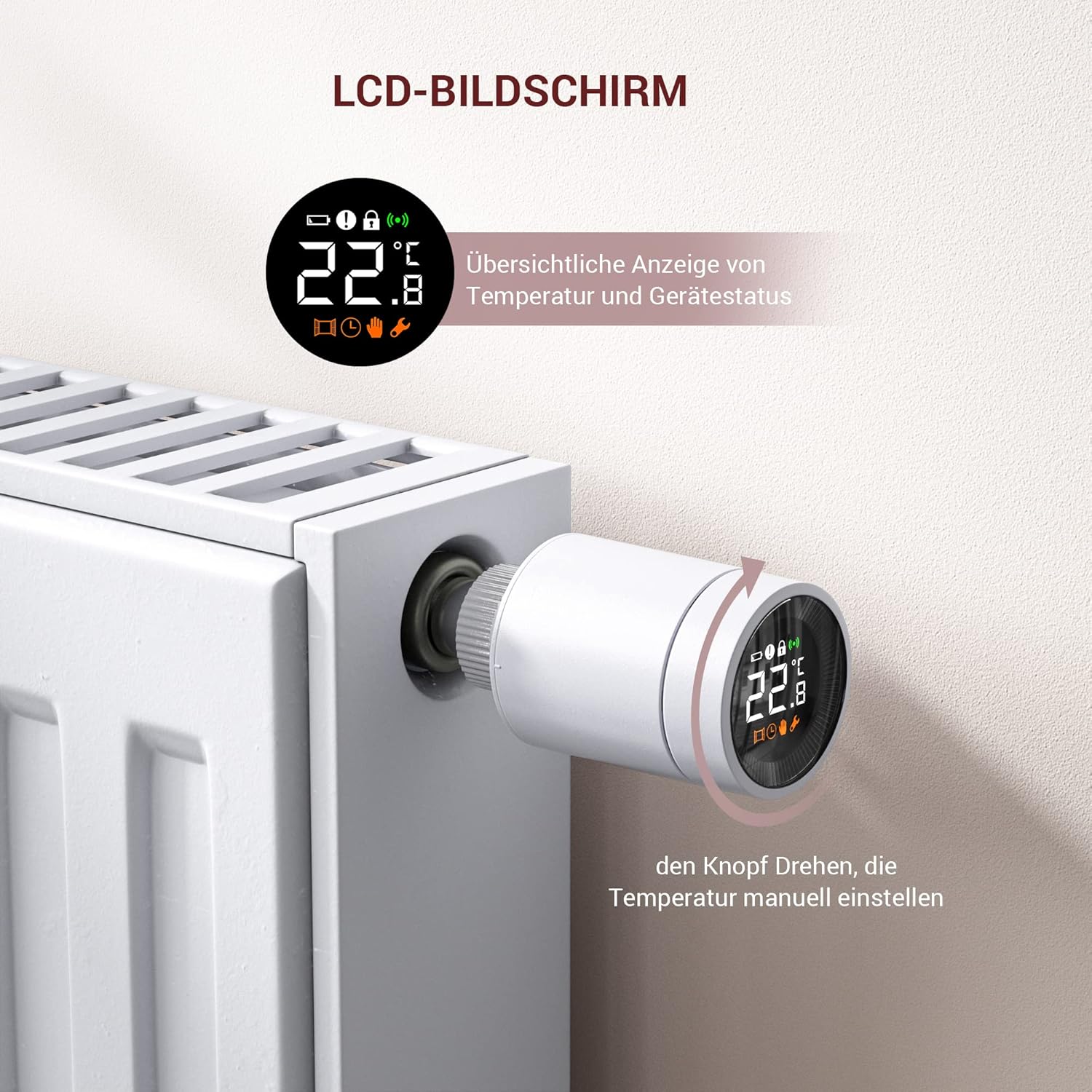 Termostato Radiador Zigbee PUTO Termostato Radiador Zigbee PUTO
